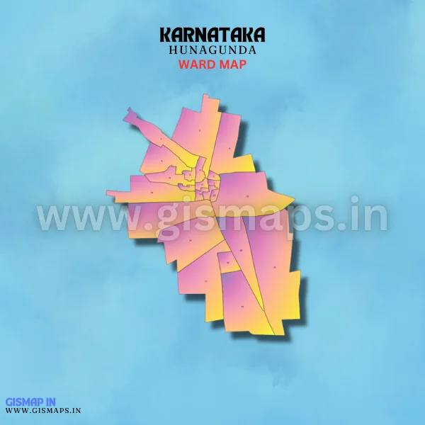 Hunagunda Ward Map (Karnataka)